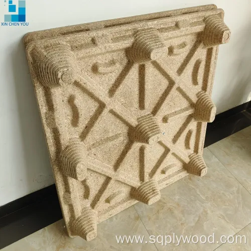 Compressed Wood Chip Pallets 1200x1000mm with Wood Chip Bottom Deck